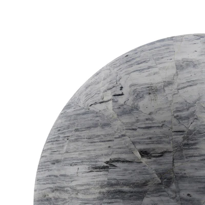 Бесшовный по горизонтали материал серого мрамора — Вид 5