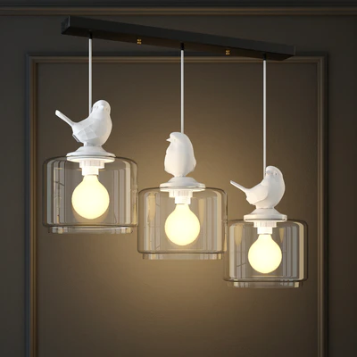 Pendant lamp provence bird pendant angle 3 — Ver 1