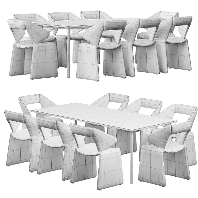 Artifort Suit chair Harper Brass table — Скачать