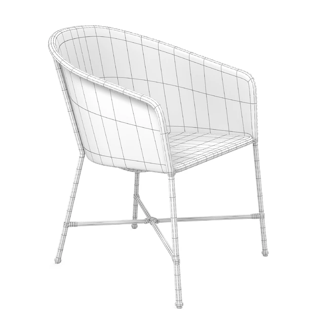 Cb2 Brava Dining-Lounge Gray Wicker Chair — Descargar
