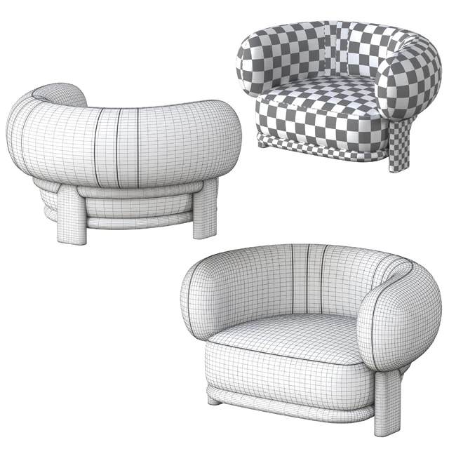 Bol  Armchair By HC28 Cosmo — Скачать