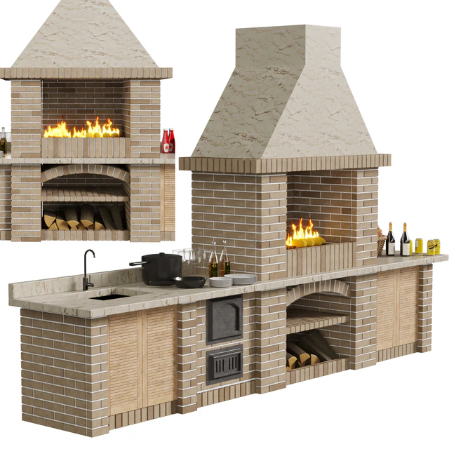 Brick  barbecue — Скачать