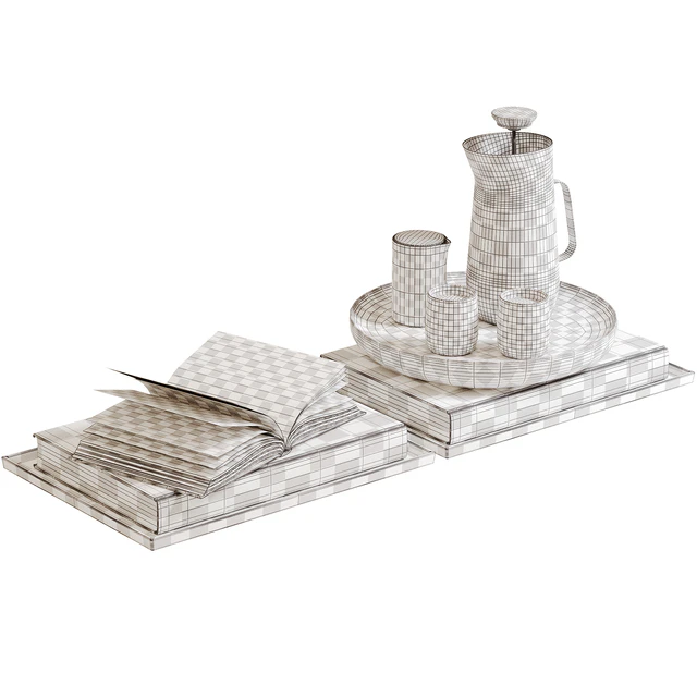 Decorative set with blue book — Скачать