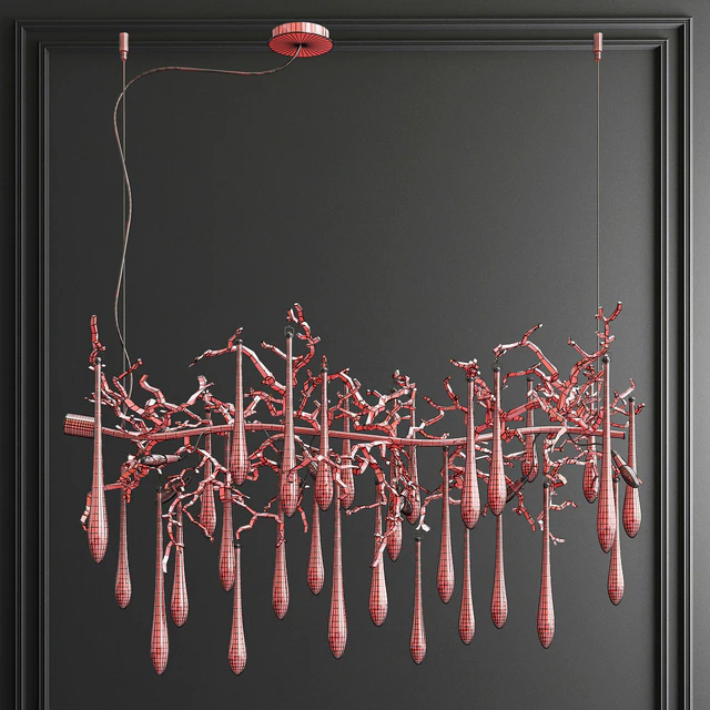 Aqua Horizontal Chandelier by Serip Lighting — Descargar
