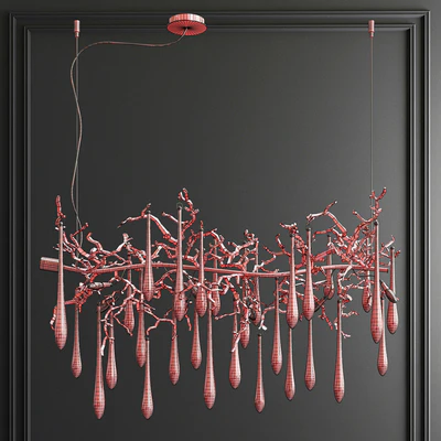 Aqua Horizontal Chandelier by Serip Lighting — Ver 3