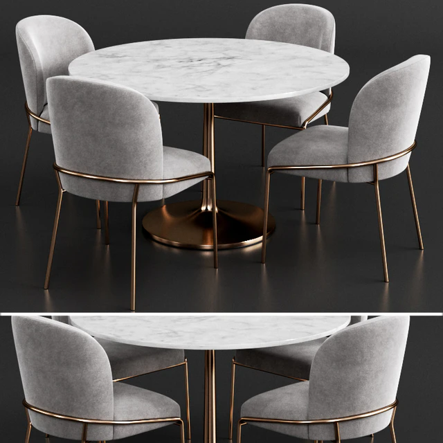 West elm & Crate&Barrel Dinning Set 2 — Скачать