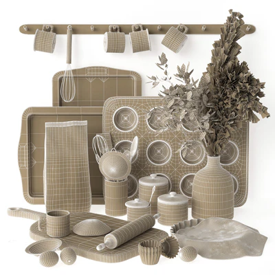 Kitchen Decorative Set - 08 — Ver 4