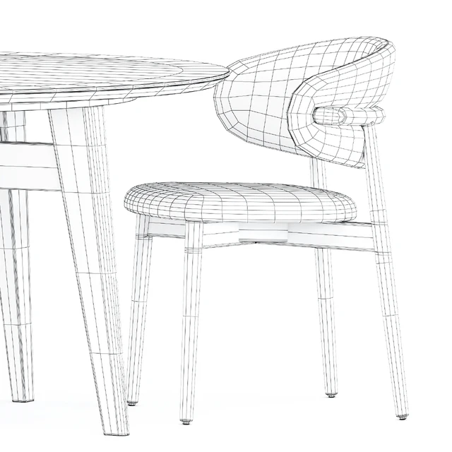 Oleandro chair and Abrey table by Calligaris — Скачать