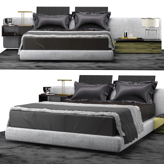 Minotti YANG BED WIDE — Descargar