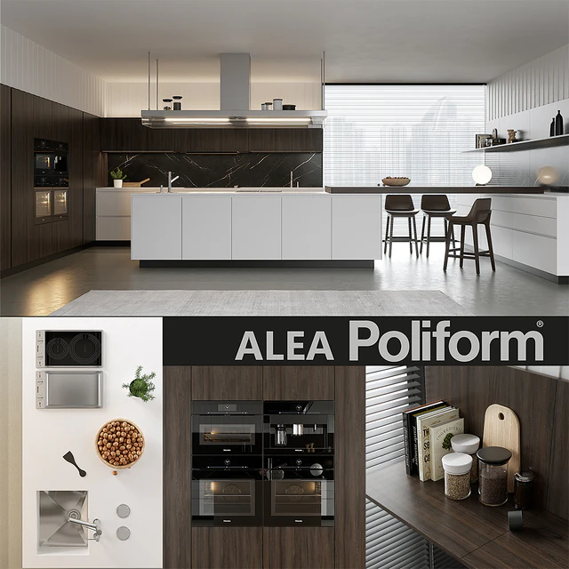 Кухня Poliform Varenna Alea 4 (vray GGX, corona PBR) — Скачать