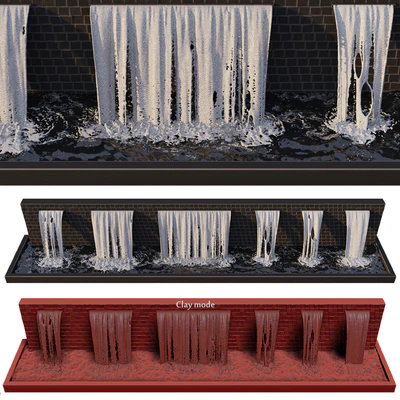 Waterfall fountains cascade — Ver 3