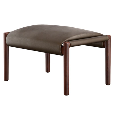 Leather footstool by Poltrona Frau — Вид 5