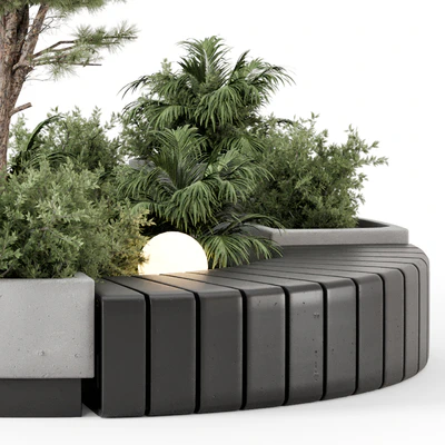 Backyard and Landscape Set Bush and Tree - Set 1217 — Вид 4