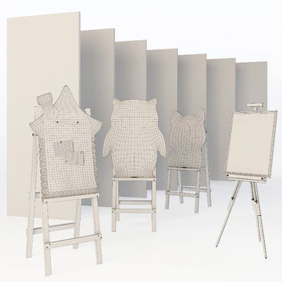 Set for creating slate surfaces with chalk drawings 4 — Ver 3