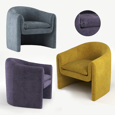 Velvet Sculptural Chair — Вид 2