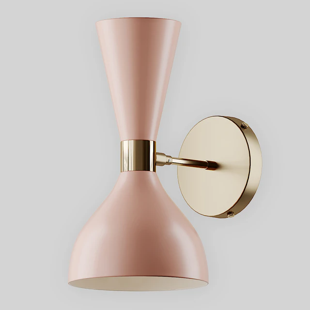 Italian Modern Brass Enamel Ludo Sconce from Blueprint Lighting — Descargar