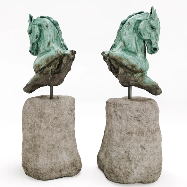 Stephanie Revennaugh Horse Bust Sclupture — Скачать