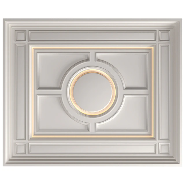 Кессонный потолок с подсветкой в классическом стиле .Modern coffered illuminated ceiling — Скачать