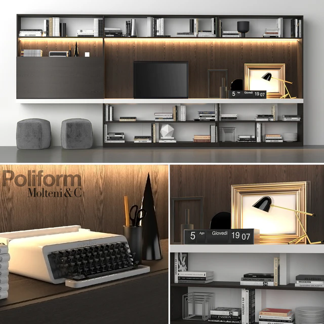 Poliform Storage wall MOLTENI C — Descargar