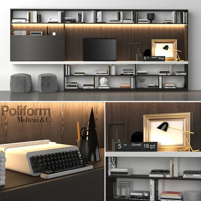 Poliform Storage wall MOLTENI C — Ver 1