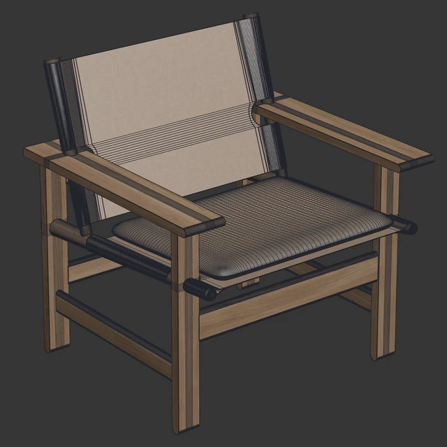 Fredericia - The Canvas Chair By Børge Mogensen — Descargar