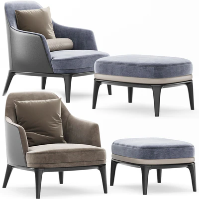 Poliform Jane Armchair Jane Footstool — Вид 4
