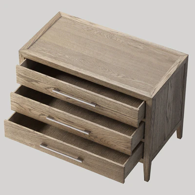 French Contemporary Closed Nightstand — Вид 3