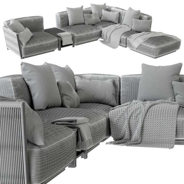 Vulcano Flexform Outdoor Sofa 5 — Descargar