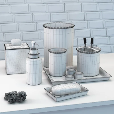 Set of luxury bathroom accessories Salle De Bain from Kassatex — Ver 3