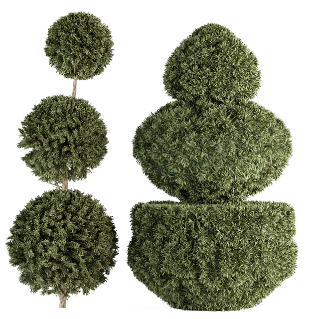 Topiary shape Bush - Bush Set 65 — Скачать