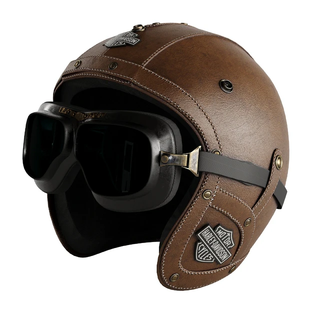 Leather moto helmet — Скачать
