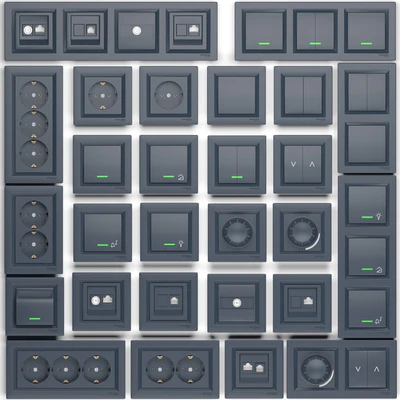 Outlets and Switches Schneider Electric Asfora series — Ver 1