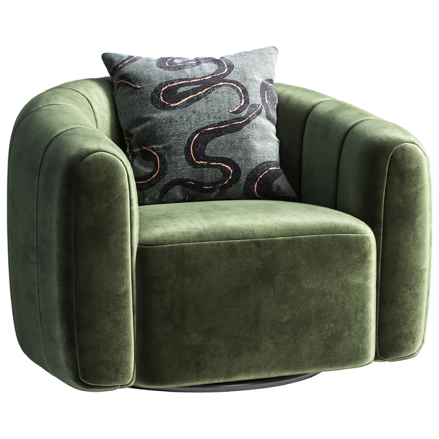 Swivel armchair CB2 Fitz — Скачать