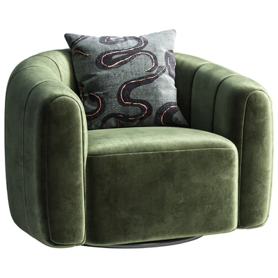 Swivel armchair CB2 Fitz — Вид 5