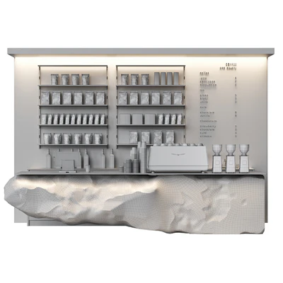 Coffee shop with a natural stone bar — Вид 4