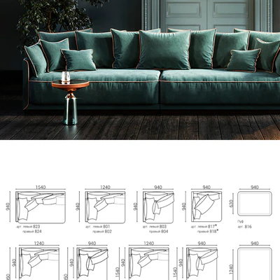 The IDEA Modular Sofa SOHO (item 823-824) — View 3