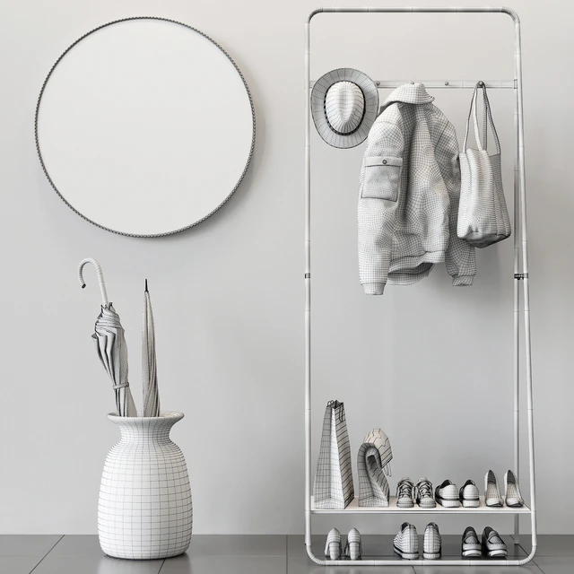 Cox & Cox Floor Standing Coat Rack — Descargar