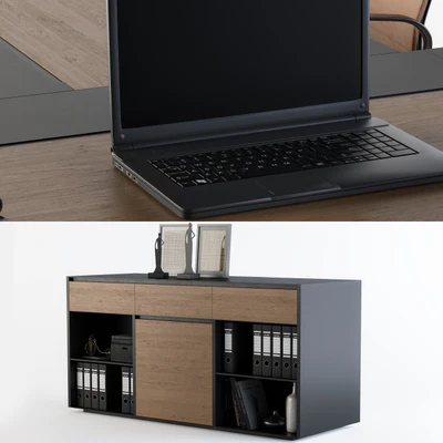 Office Furniture - Manager Set — Ver 3