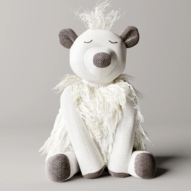 Wooly plush polar bear — Descargar