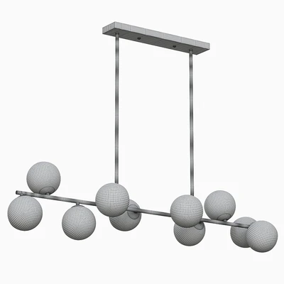 Parker chandelier 10 glass matt golds — Вид 2