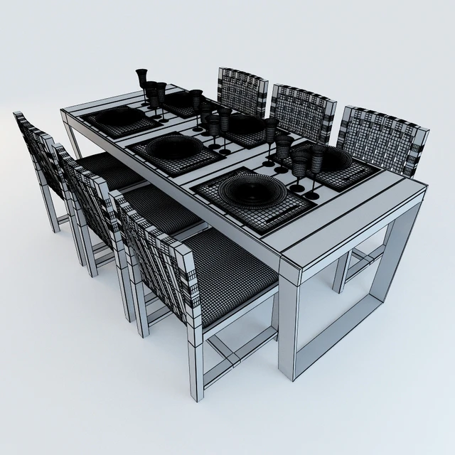 Tables and chairs. Outdoor furniture Roda — Descargar