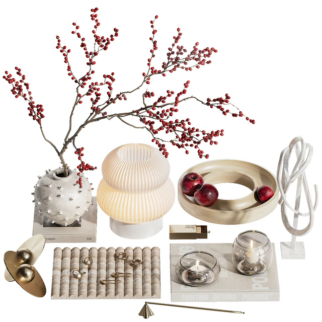 Decorative set with branches with berries ch6 — Download