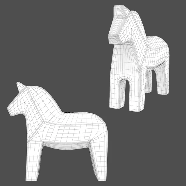 Бетонные статуэтки Dala Horse — Скачать