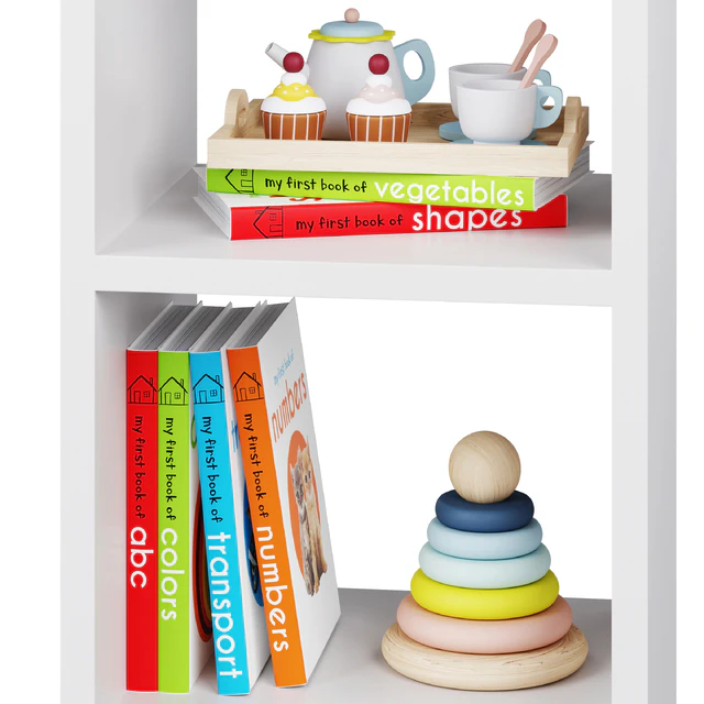 Wall shelf Mallory Kids with decor by Crate and Barrel / Crate and Kids — Download
