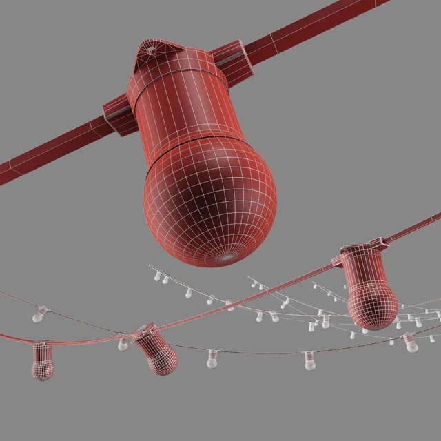 Editable Garland belt light street — Скачать