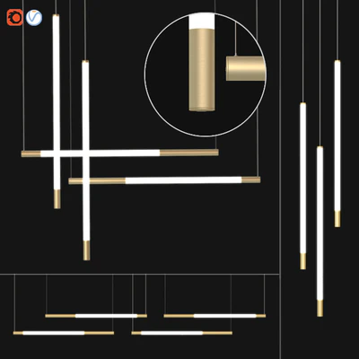 Aliexpress/ Stripes pendant lgiht Set 2 — Вид 1