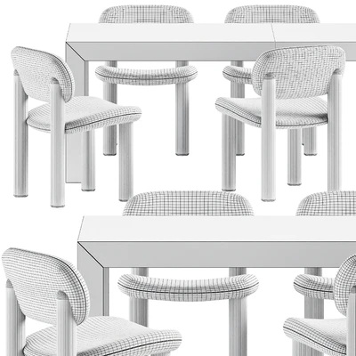 Chair Tottori Driade and Atlantis Table by Glas Italia — Ver 3