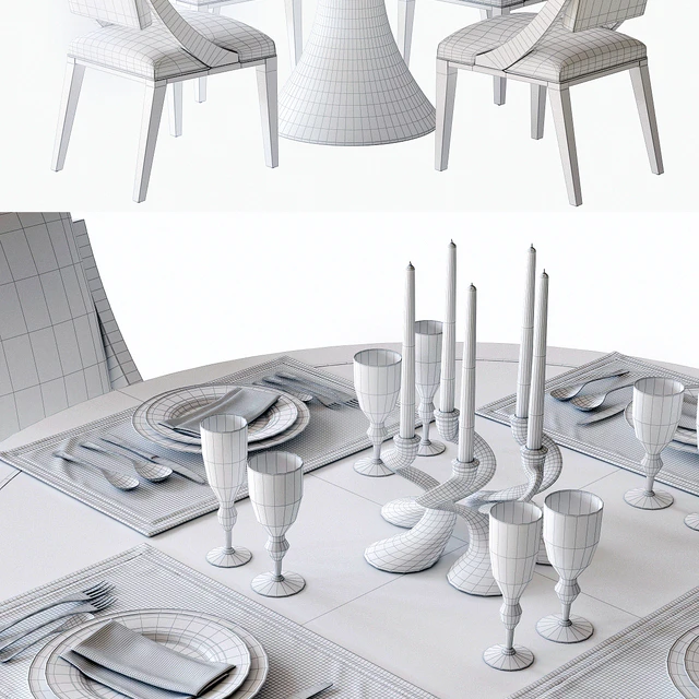 Bernhardt Decorage Dining Set — Descargar