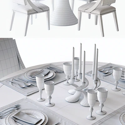 Bernhardt Decorage Dining Set — Ver 3