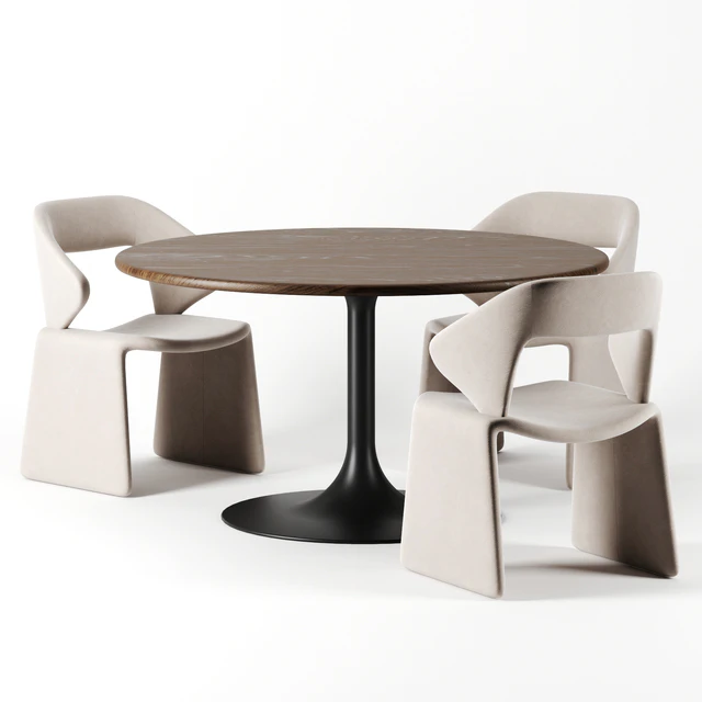Suit chair dining set by Artifort — Скачать